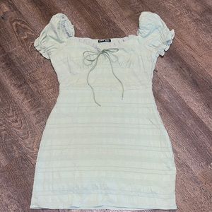 Mini Green Dress